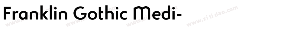 Franklin Gothic Medi字体转换